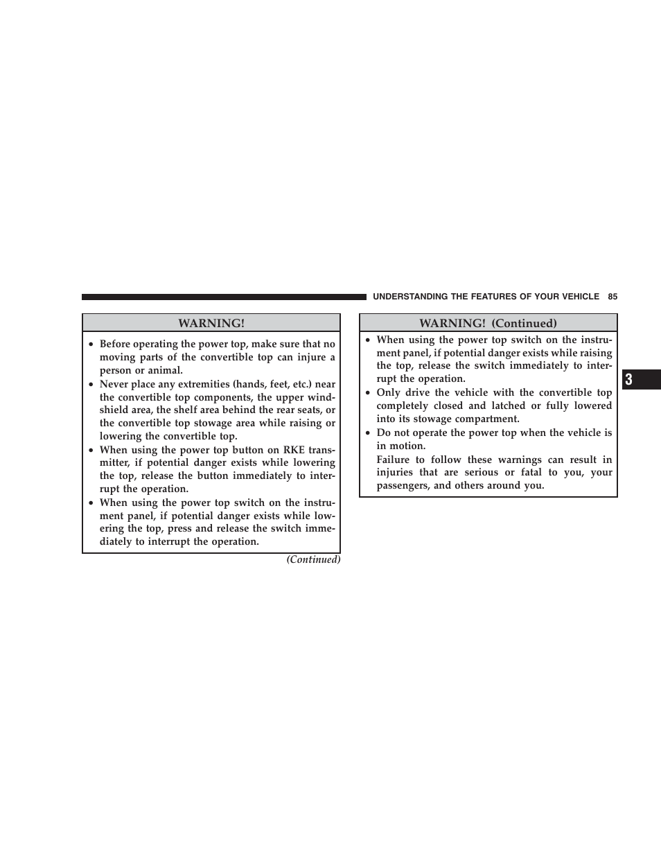 Chrysler 2009 Sebring Convertible - Owner Manual User Manual | Page 87 / 475