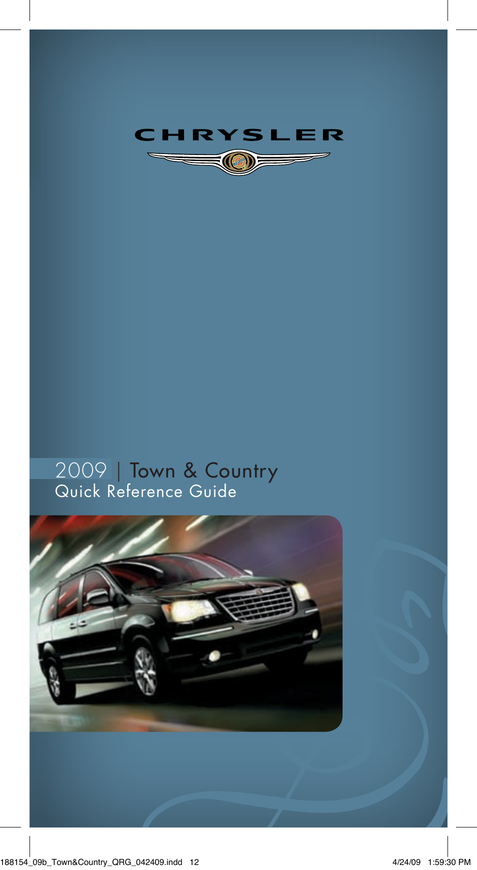 Chrysler 2009 Country - Quick Reference Guide User Manual | 12 pages