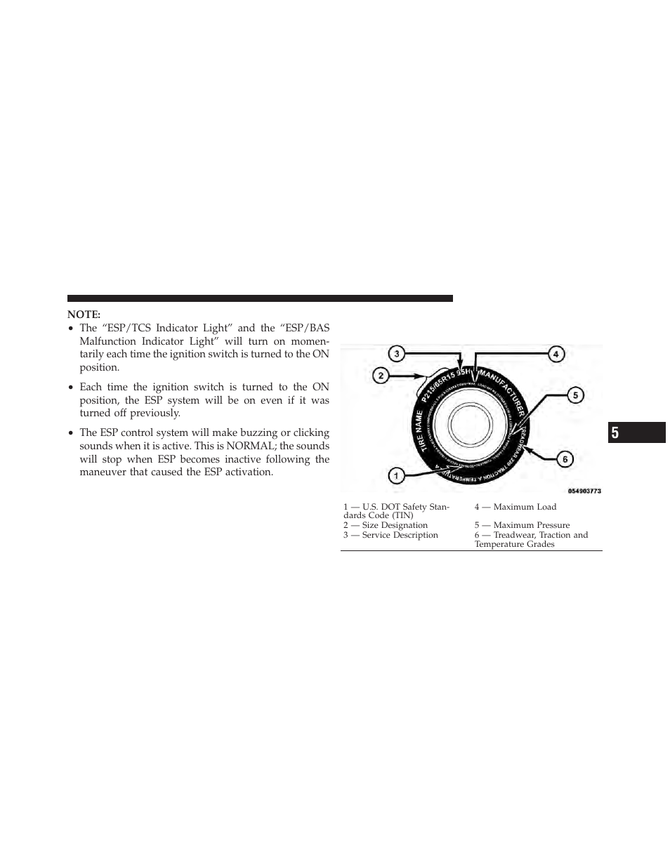 Tire safety information, Tire markings | Chrysler 2010 300 - Owner Manual User Manual | Page 346 / 538