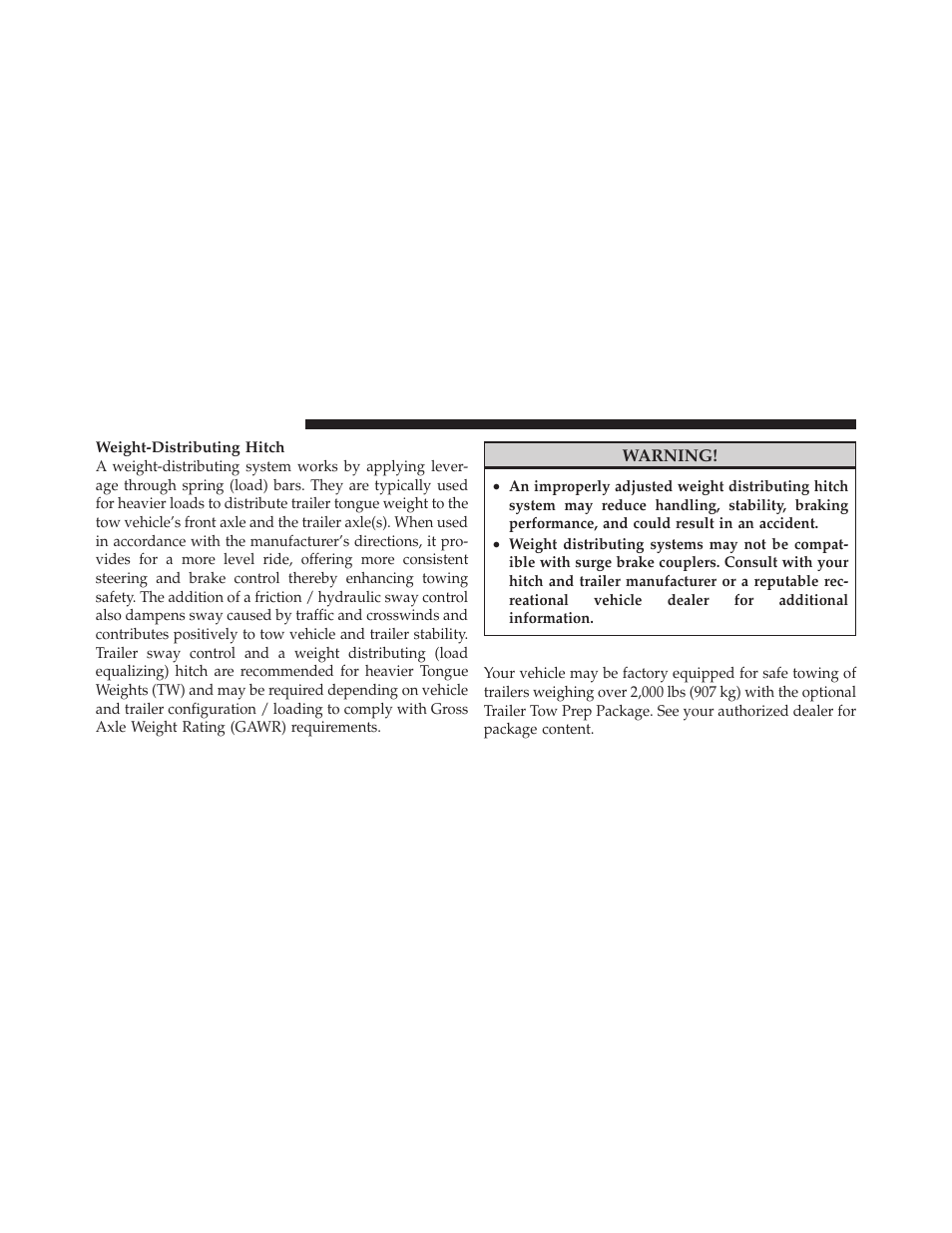 Trailer hitch classification | Chrysler 2010 300 - Owner Manual User Manual | Page 387 / 538