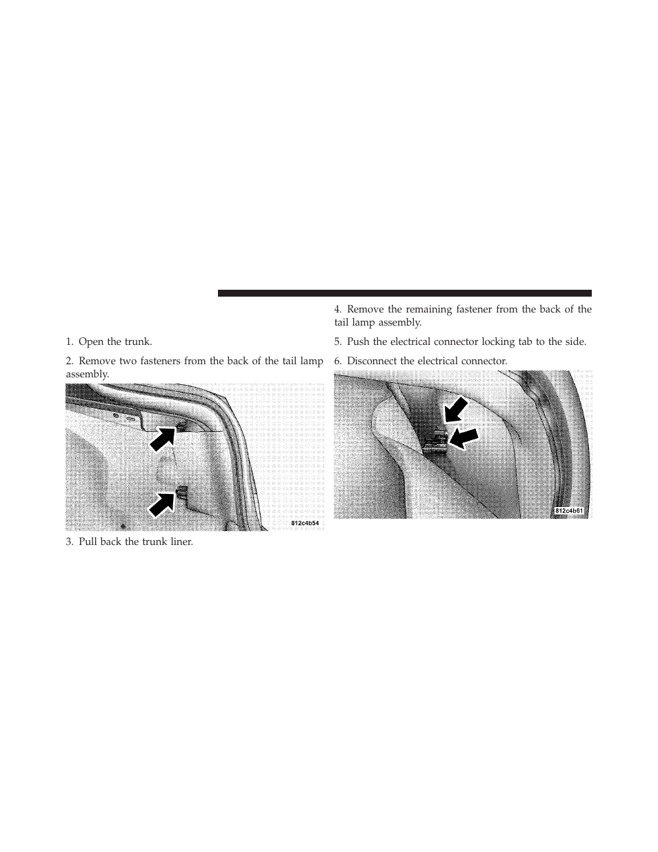 Tail/stop, tail, turn signal lamp, and, Backup lamp — 300c models | Chrysler 2010 300 - Owner Manual User Manual | Page 477 / 538