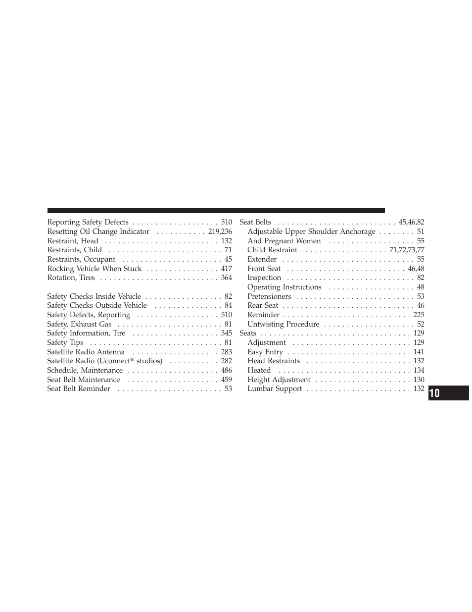 Chrysler 2010 300 - Owner Manual User Manual | Page 532 / 538