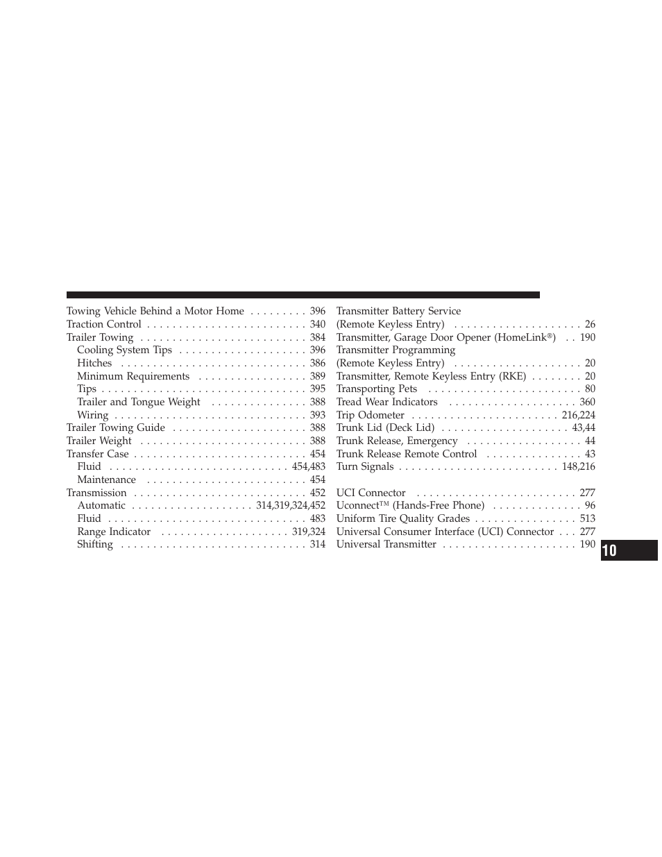Chrysler 2010 300 - Owner Manual User Manual | Page 536 / 538