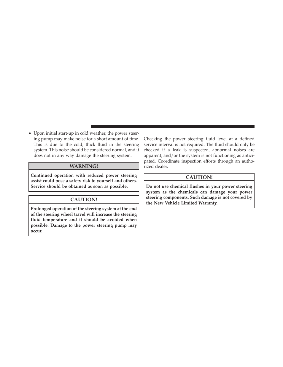 Power steering fluid check | Chrysler 2010 300 SRT - Owner Manual User Manual | Page 295 / 465