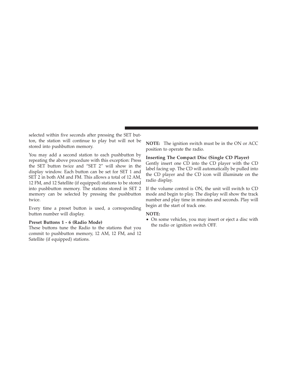 Operating instructions — cd mode | Chrysler 2010 PT Cruiser - Owner Manual User Manual | Page 173 / 368
