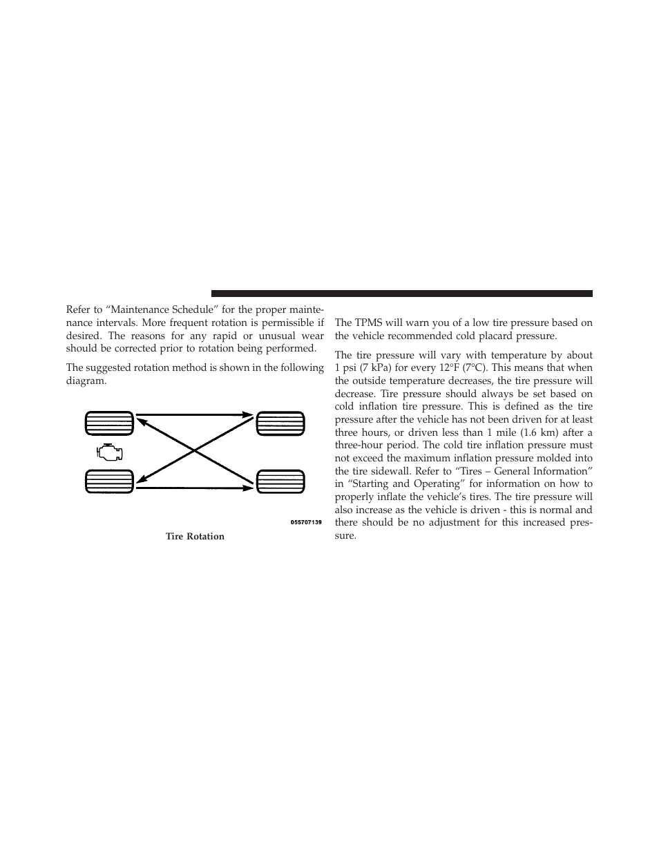 Tire pressure monitoring system (tpms) | Chrysler 2010 PT Cruiser - Owner Manual User Manual | Page 233 / 368