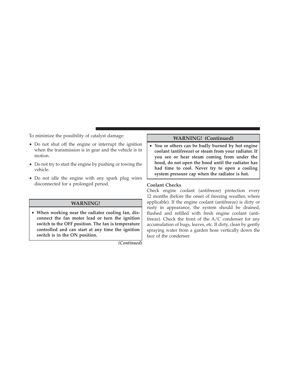 Cooling system | Chrysler 2010 PT Cruiser - Owner Manual User Manual | Page 293 / 368