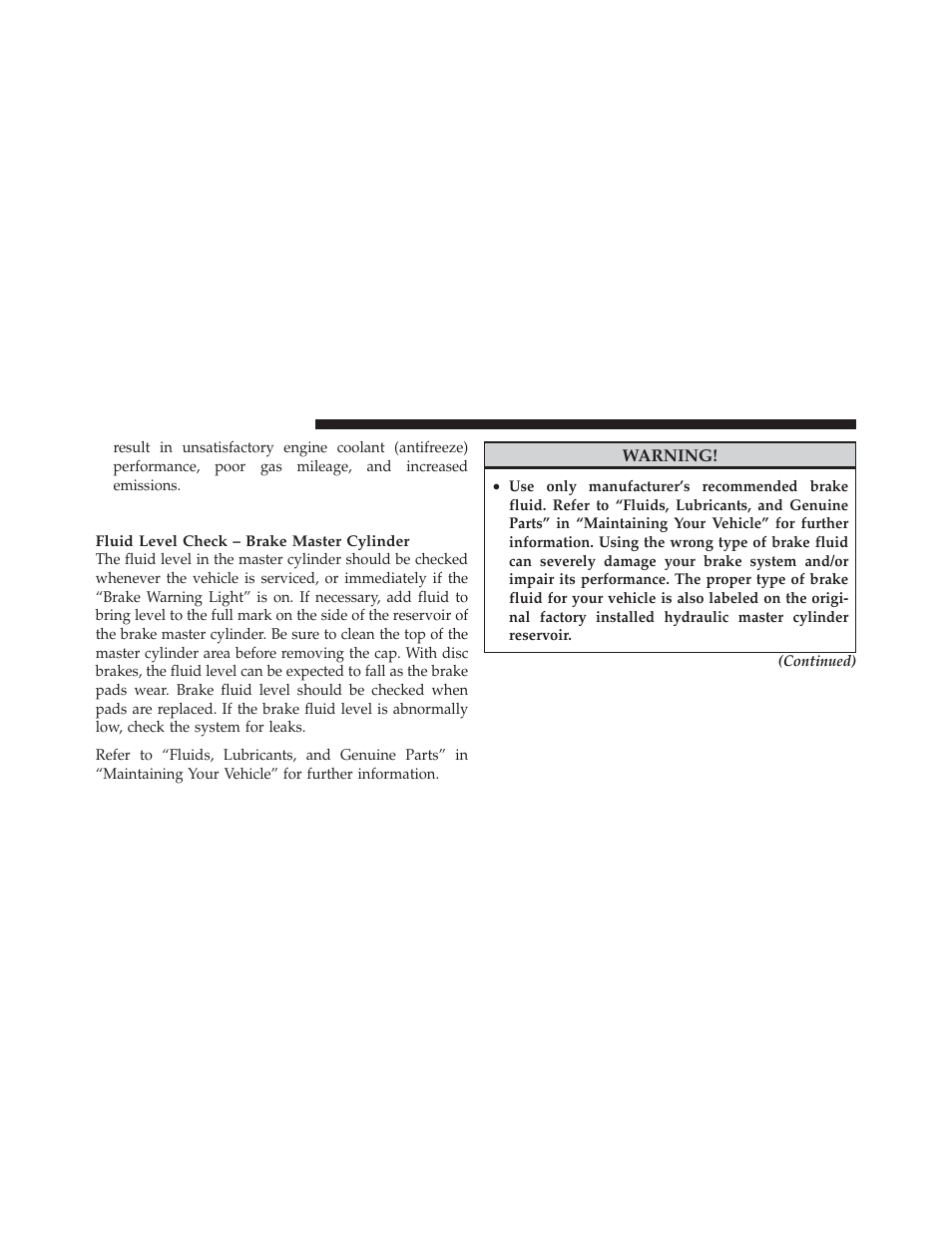 Brake system | Chrysler 2010 PT Cruiser - Owner Manual User Manual | Page 299 / 368