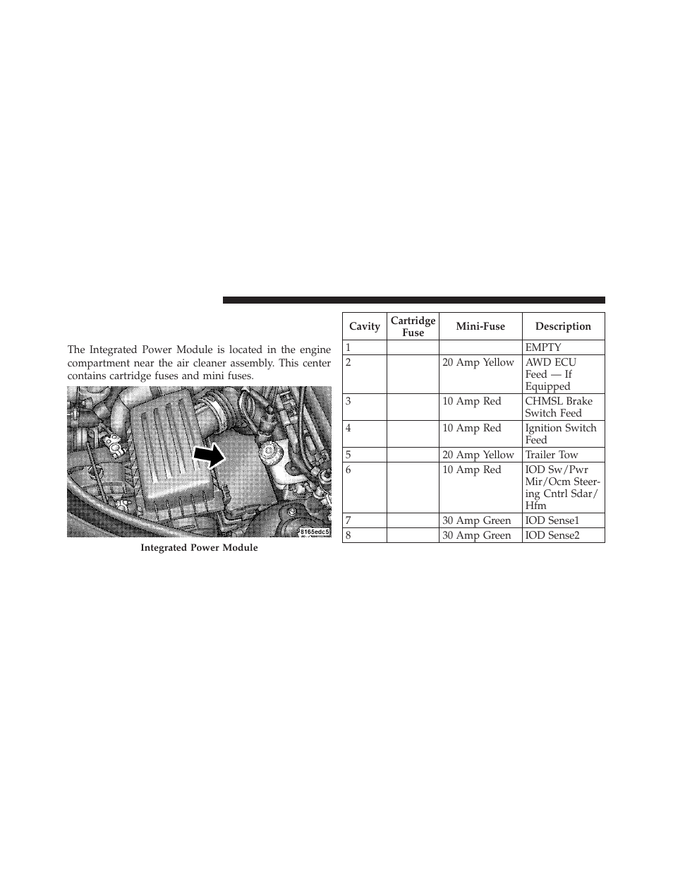 Fuses, Integrated power module (ipm) | Chrysler 2010 PT Cruiser - Owner Manual User Manual | Page 309 / 368
