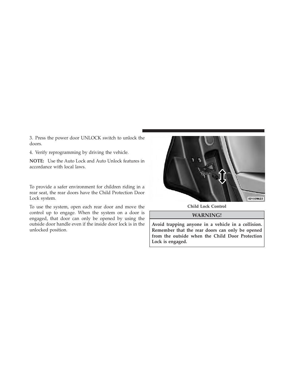Child protection door lock system — if equipped | Chrysler 2010 PT Cruiser - Owner Manual User Manual | Page 31 / 368