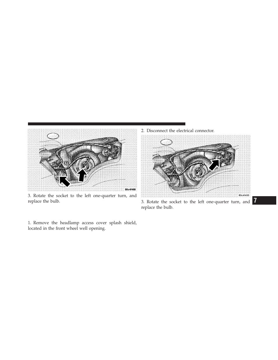 Front parking, turn signal, and side marker lamps | Chrysler 2010 PT Cruiser - Owner Manual User Manual | Page 314 / 368
