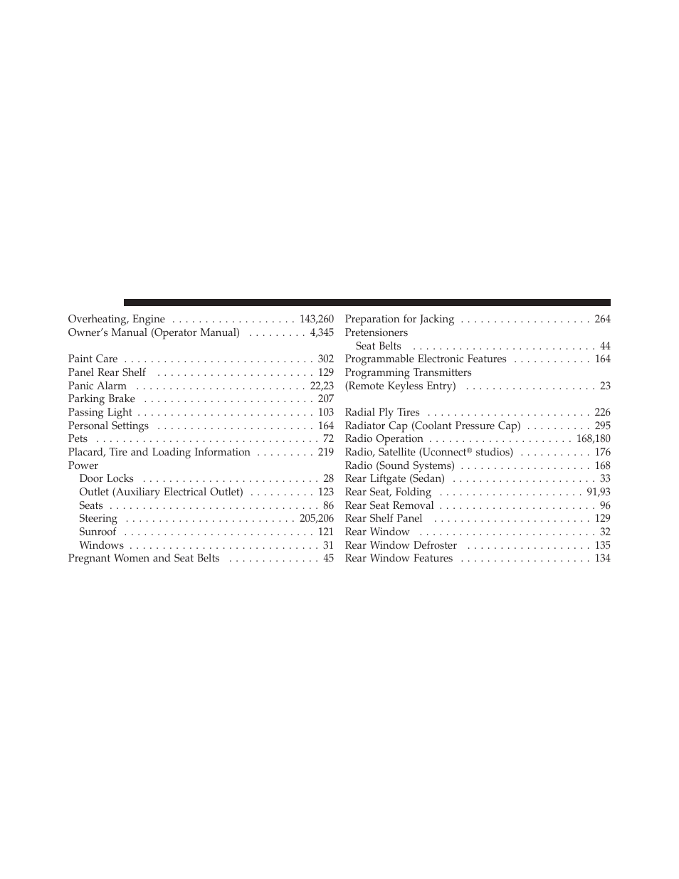 Chrysler 2010 PT Cruiser - Owner Manual User Manual | Page 361 / 368