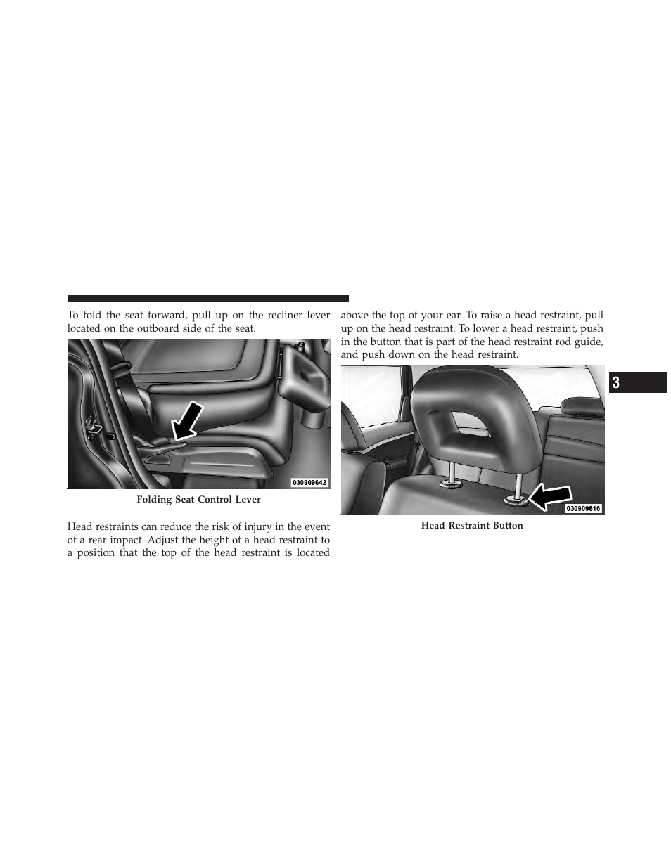 Adjustable head restraints | Chrysler 2010 PT Cruiser - Owner Manual User Manual | Page 90 / 368