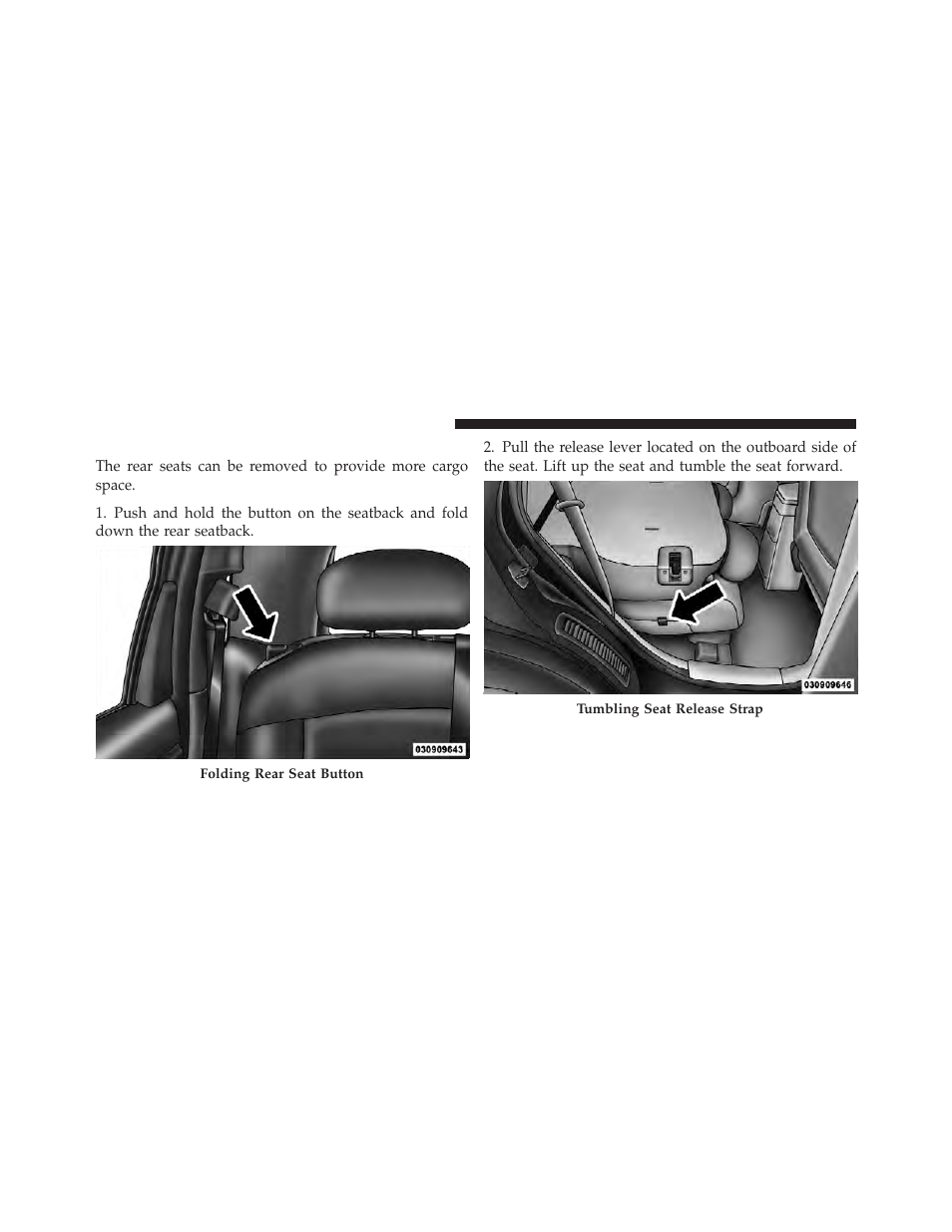 Rear seat removal | Chrysler 2010 PT Cruiser - Owner Manual User Manual | Page 97 / 368