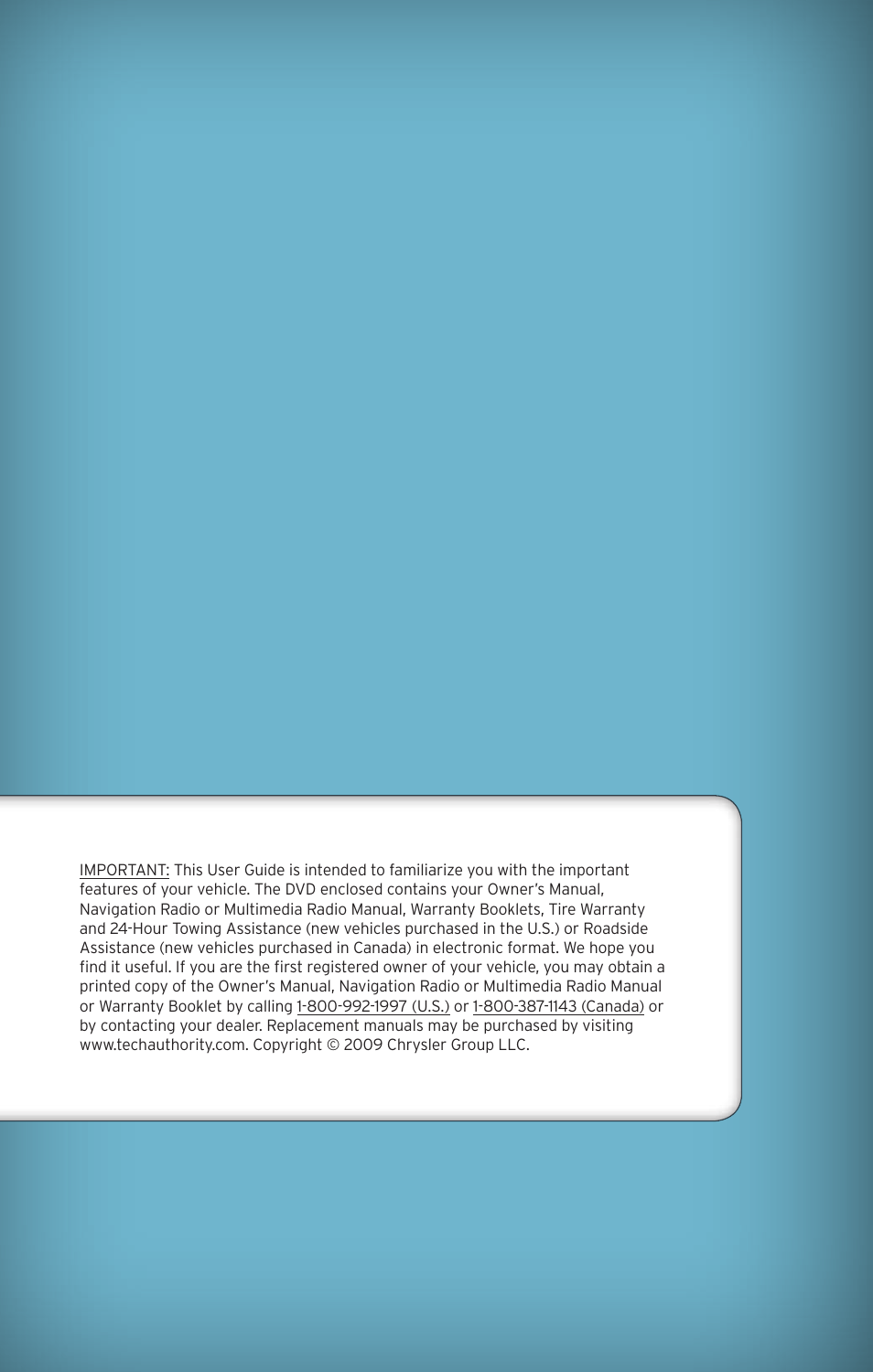 Chrysler 2010 PT Cruiser - User Guide User Manual | Page 2 / 60