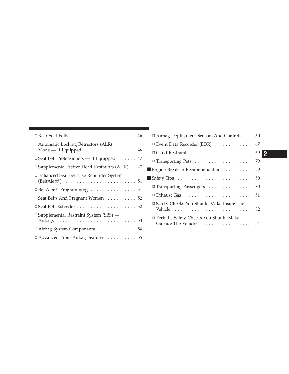 Chrysler 2010 Sebring - Owner Manual User Manual | Page 12 / 444