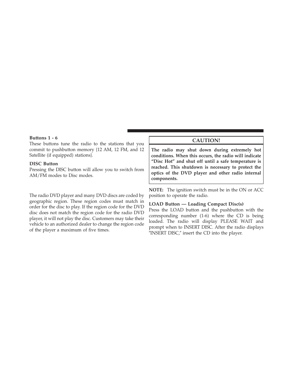 Operation instructions - (disc mode for cd, And mp3/wma audio play, dvd-video) | Chrysler 2010 Sebring - Owner Manual User Manual | Page 179 / 444
