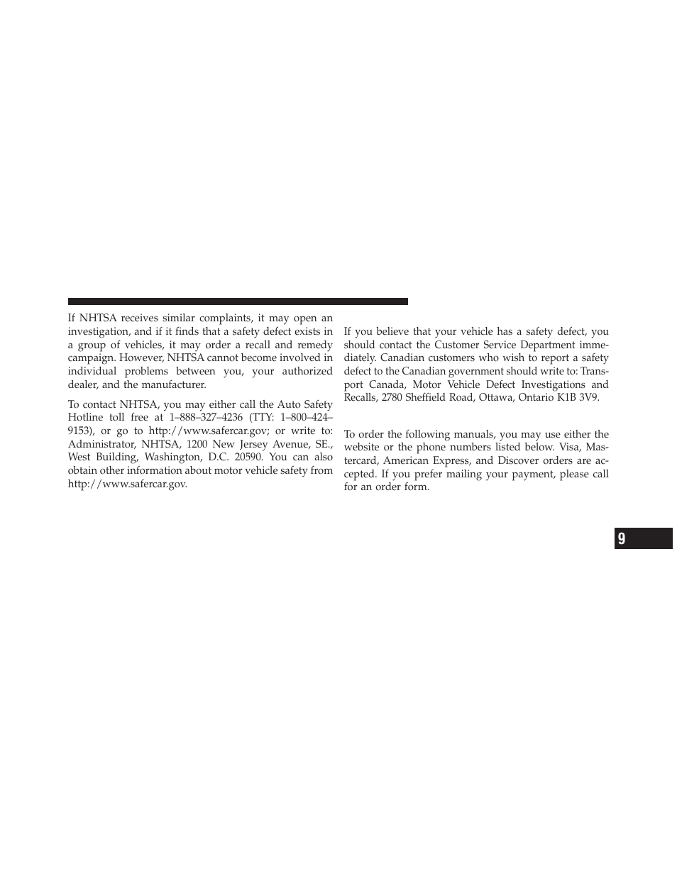 In canada, Publication order forms | Chrysler 2010 Sebring - Owner Manual User Manual | Page 420 / 444
