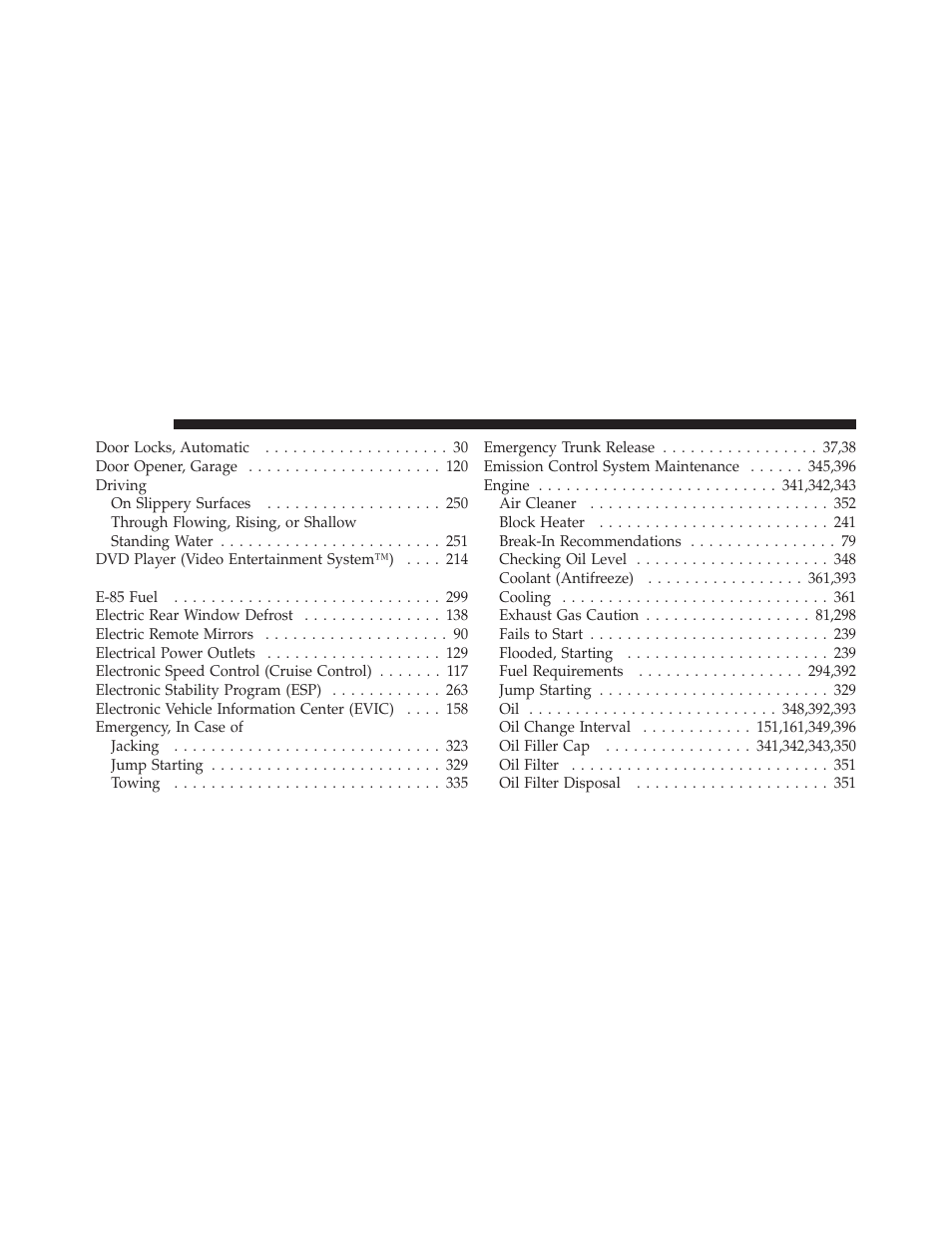 Chrysler 2010 Sebring - Owner Manual User Manual | Page 429 / 444