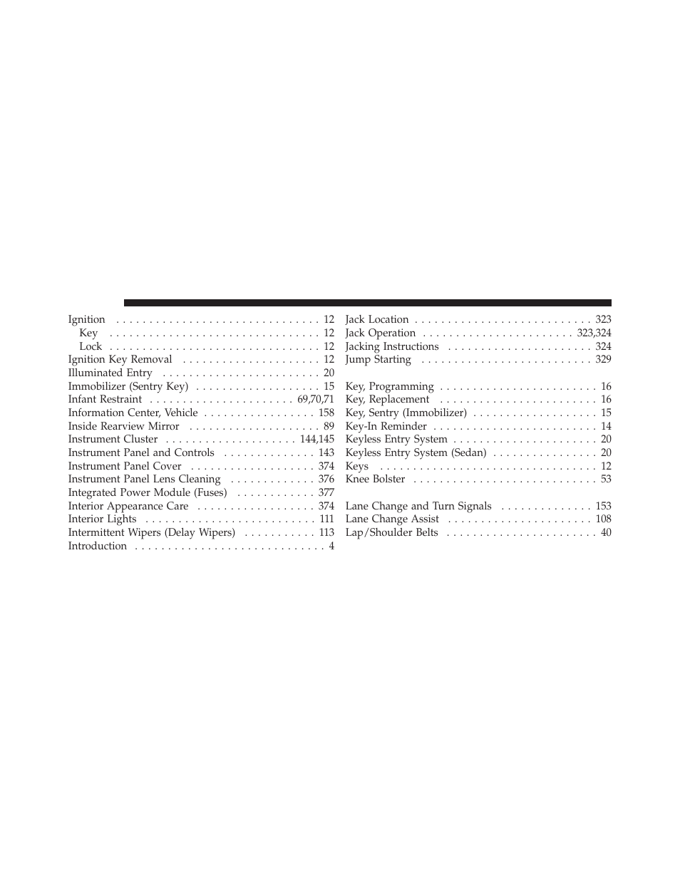 Chrysler 2010 Sebring - Owner Manual User Manual | Page 433 / 444