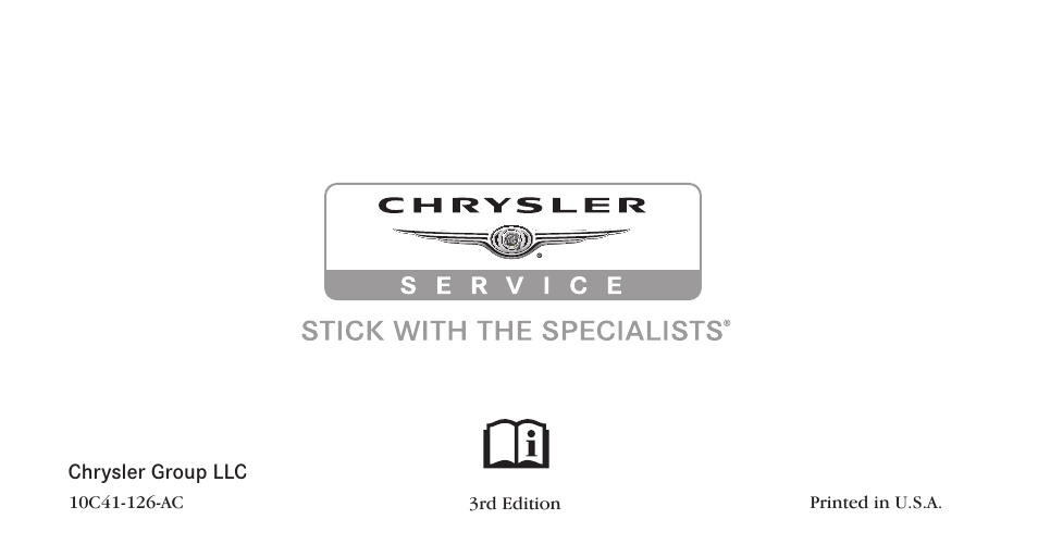 Chrysler 2010 Sebring - Owner Manual User Manual | Page 444 / 444