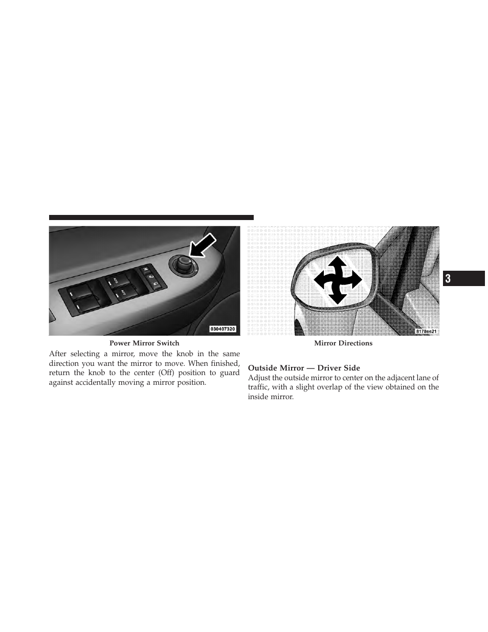 Adjusting sideview mirrors | Chrysler 2010 Sebring - Owner Manual User Manual | Page 92 / 444