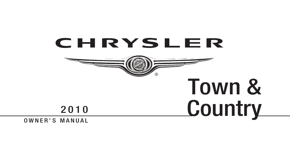 Chrysler 2010 Country - Owner Manual User Manual | 538 pages