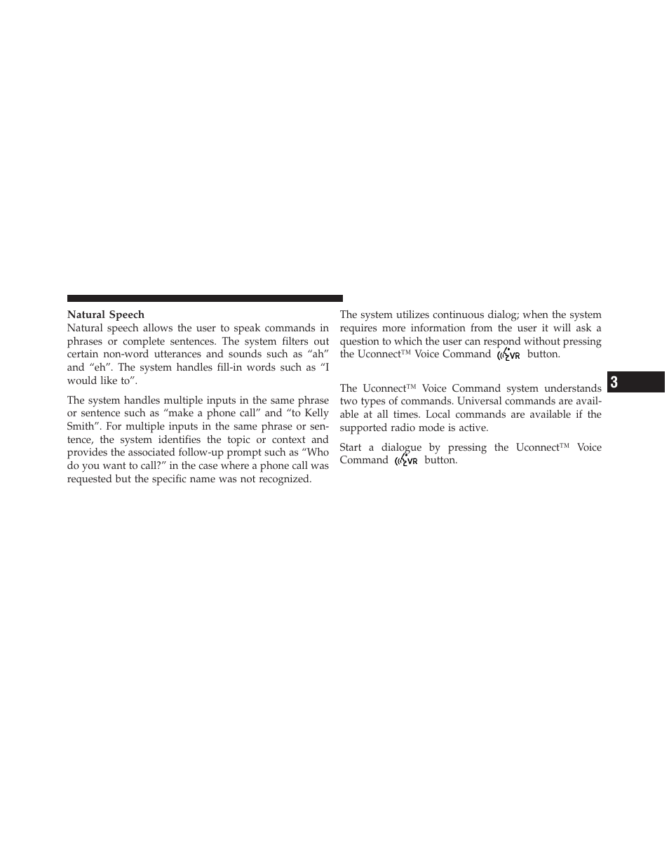 Uconnect™ voice commands | Chrysler 2011 300 - Owner Manual User Manual | Page 143 / 536