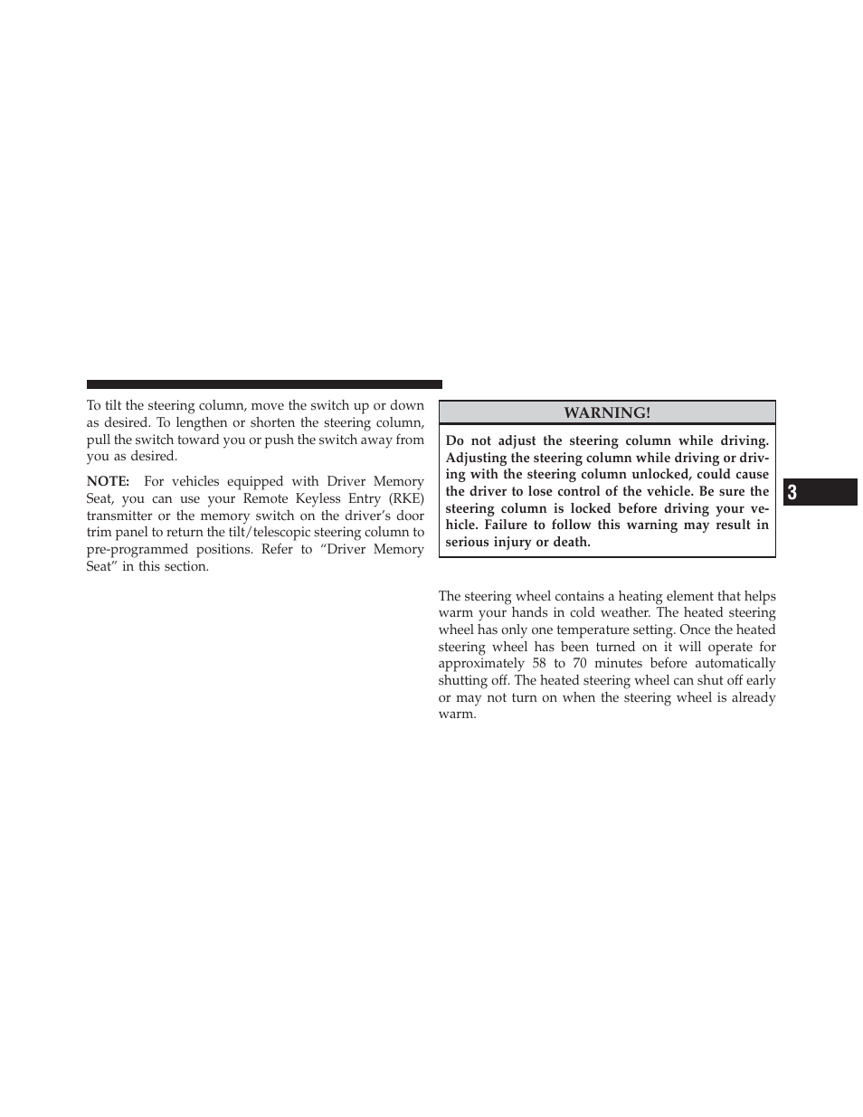 Heated steering wheel — if equipped | Chrysler 2011 300 - Owner Manual User Manual | Page 181 / 536