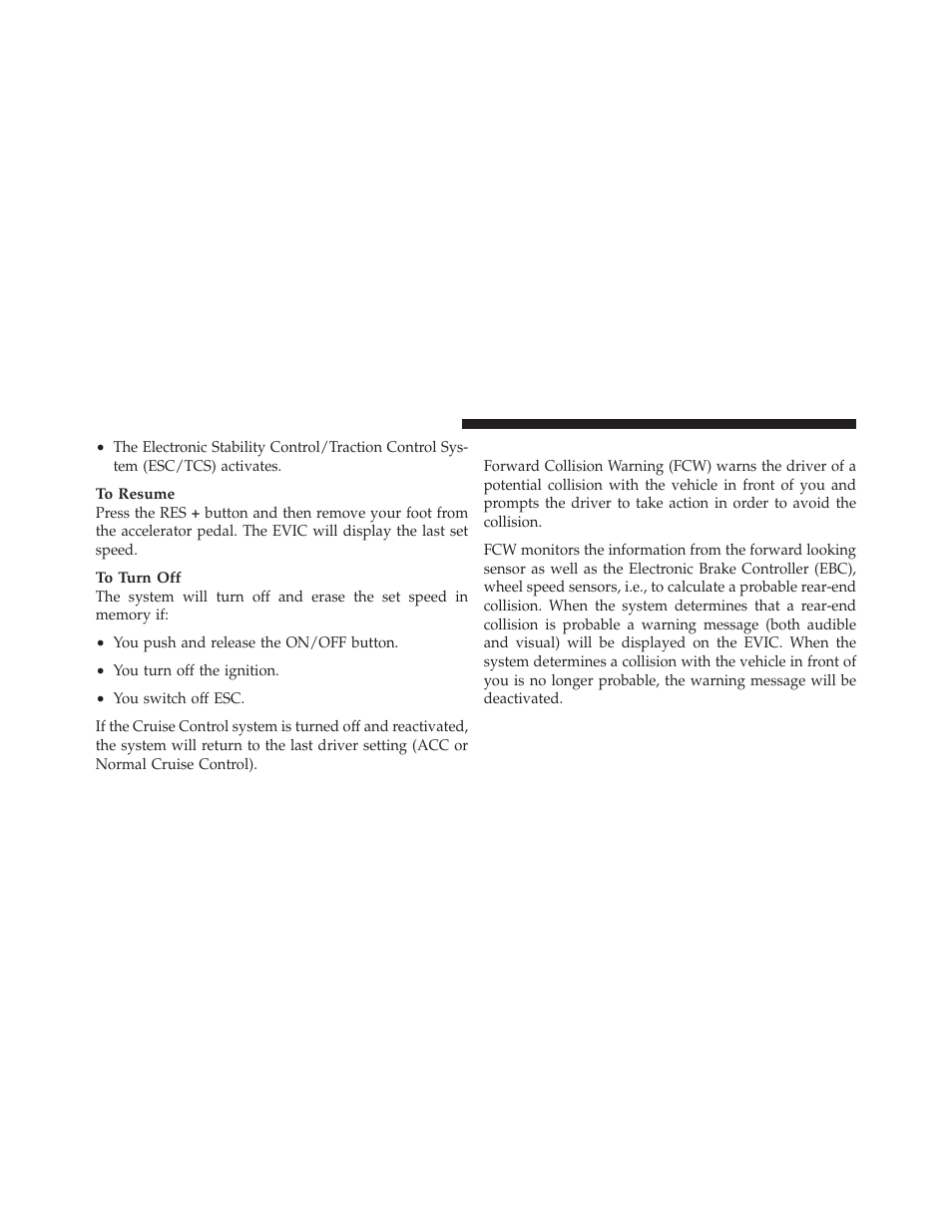 Forward collision warning — if equipped | Chrysler 2011 300 - Owner Manual User Manual | Page 208 / 536