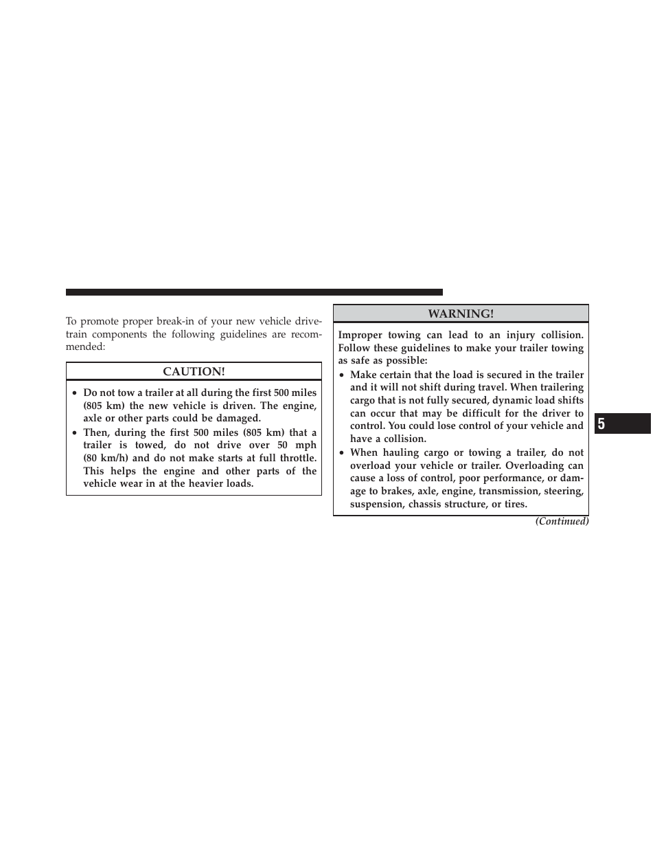 Towing requirements | Chrysler 2011 300 - Owner Manual User Manual | Page 401 / 536
