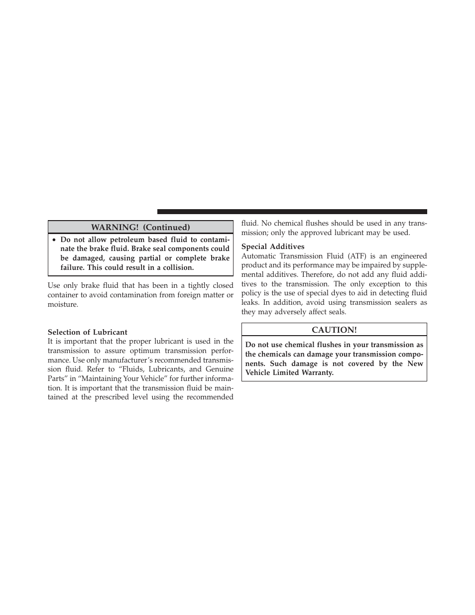 Automatic transmission | Chrysler 2011 300 - Owner Manual User Manual | Page 460 / 536