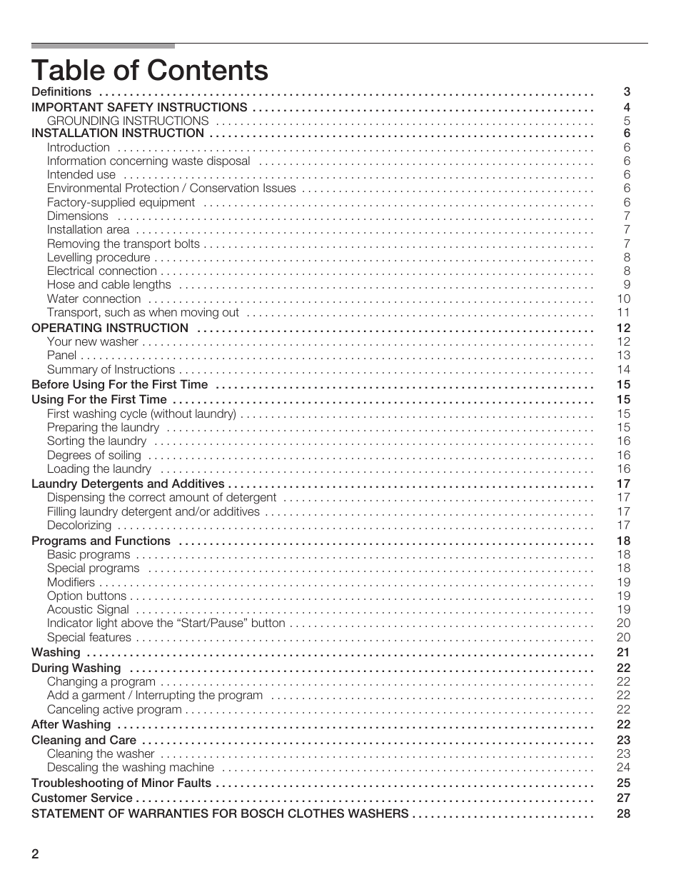 Bosch Nexxt DLX User Manual | Page 2 / 93