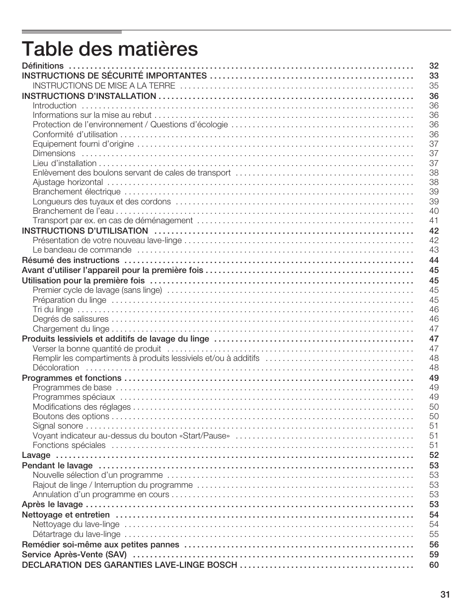 Bosch Nexxt DLX User Manual | Page 31 / 93