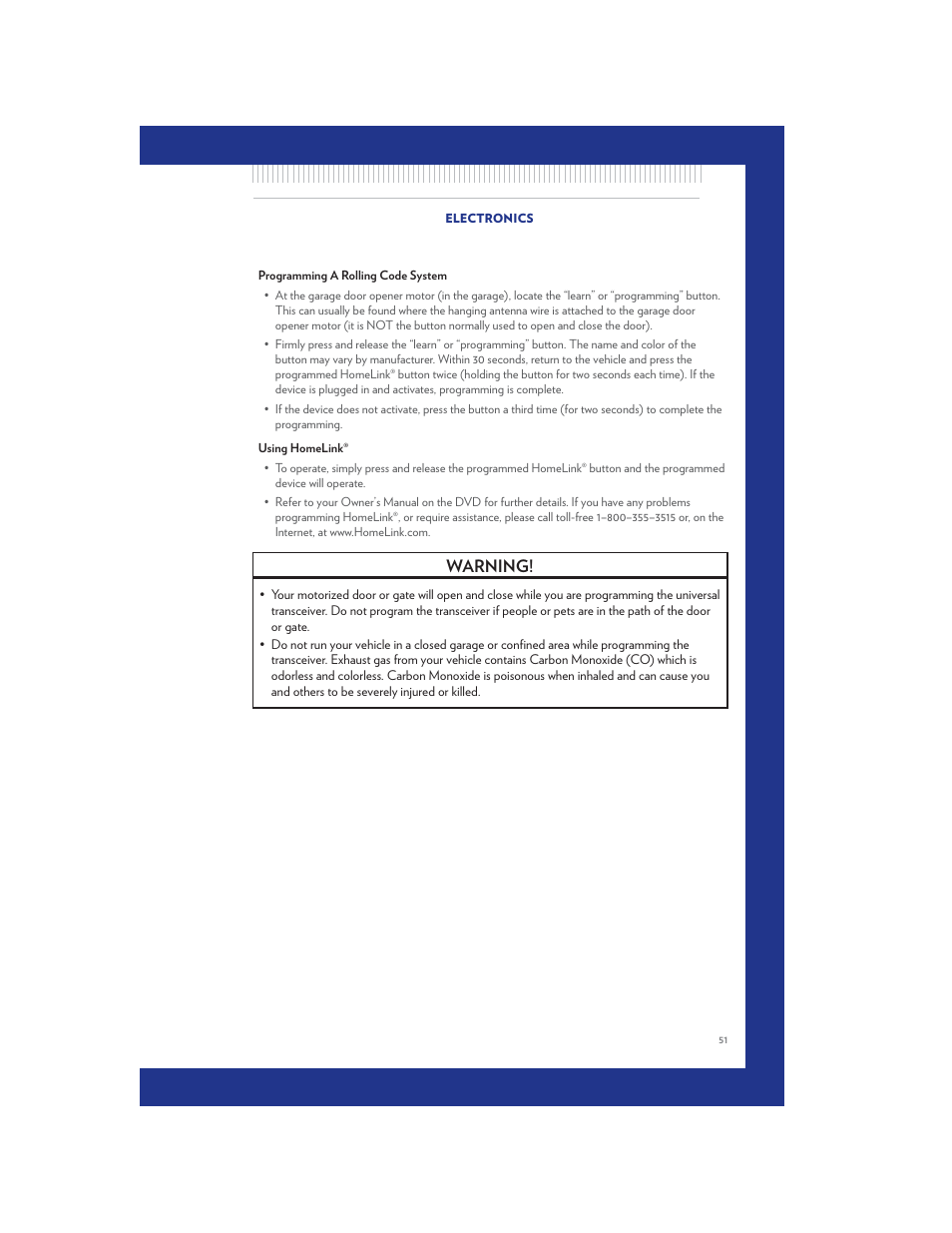 Warning | Chrysler 2011 300 SRT - User Guide User Manual | Page 53 / 92