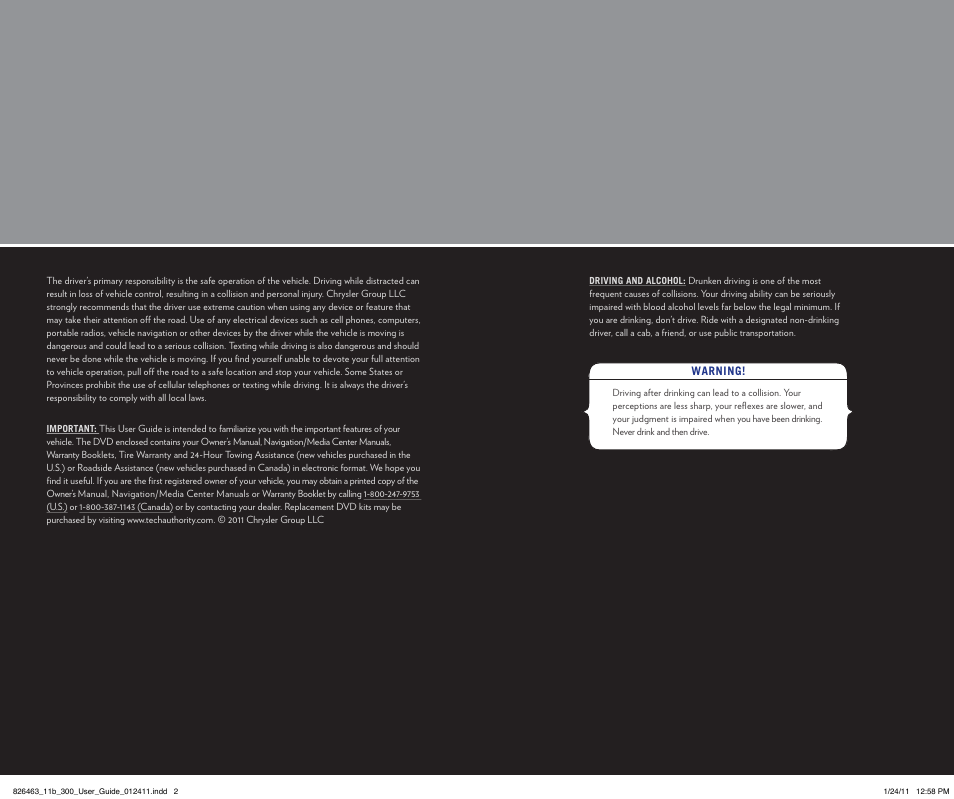 Chrysler 2011 300 SRT - User Guide User Manual | Page 91 / 92