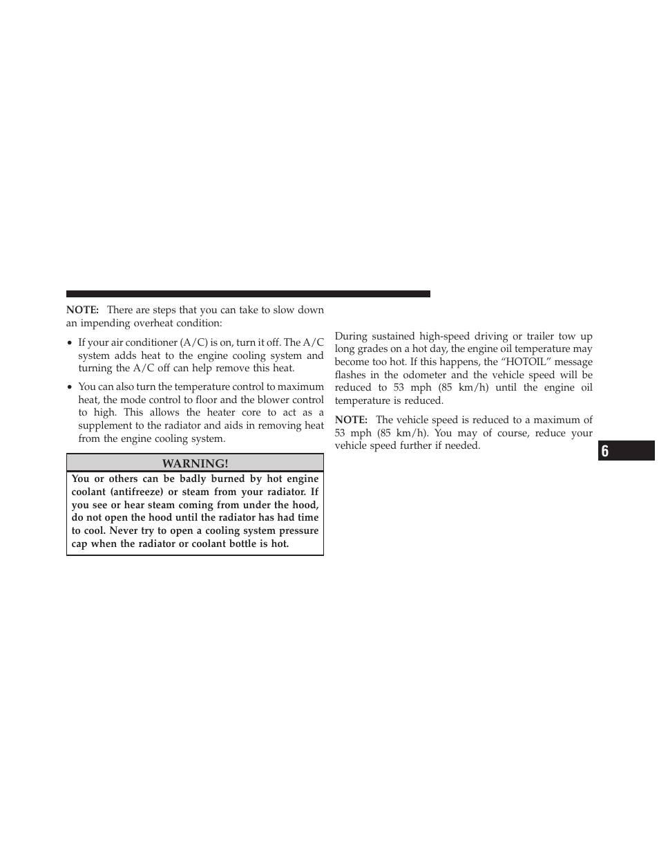 Engine oil overheating, 4l engine only) — if equipped | Chrysler 2011 200 - Owner Manual User Manual | Page 375 / 490