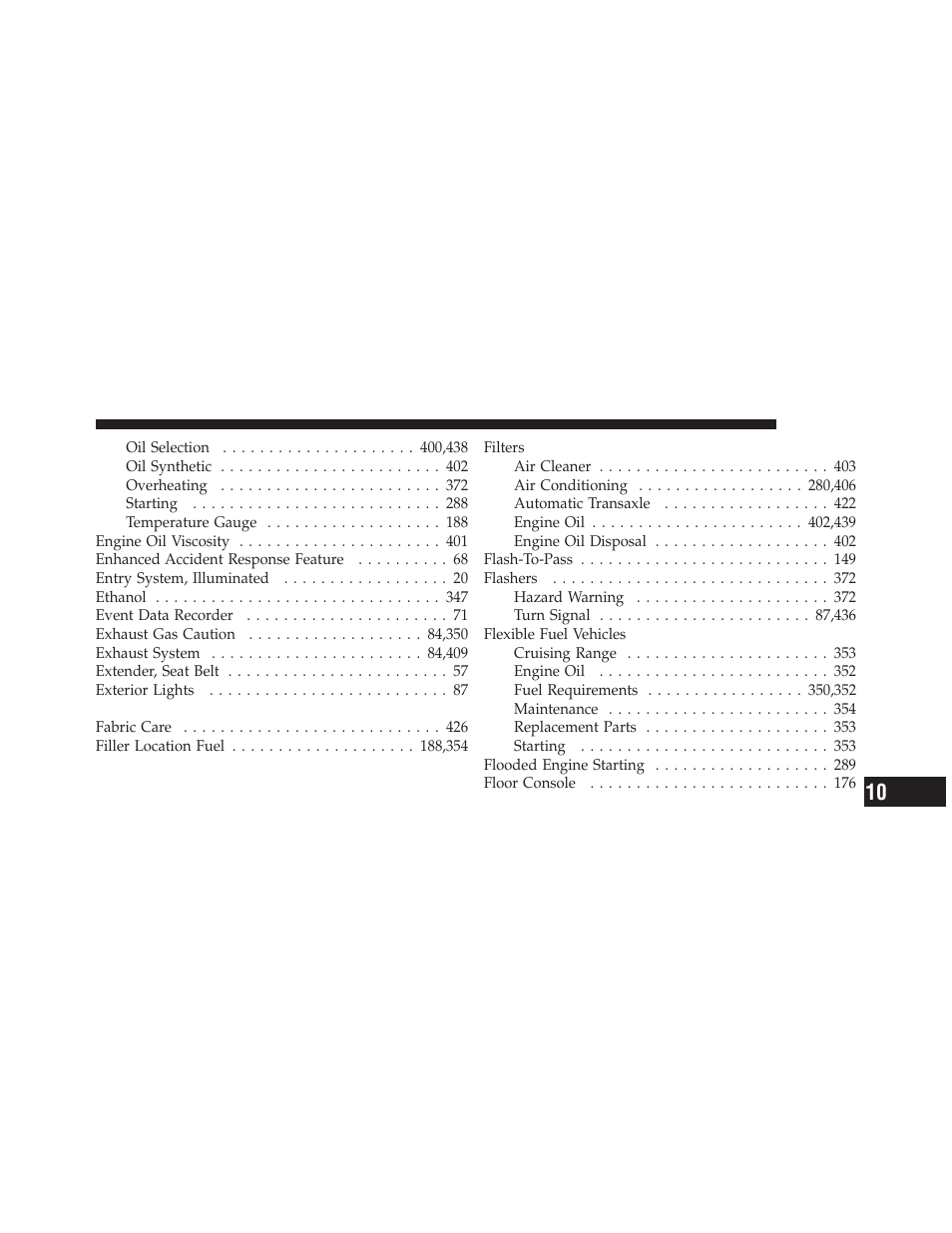 Chrysler 2011 200 - Owner Manual User Manual | Page 475 / 490