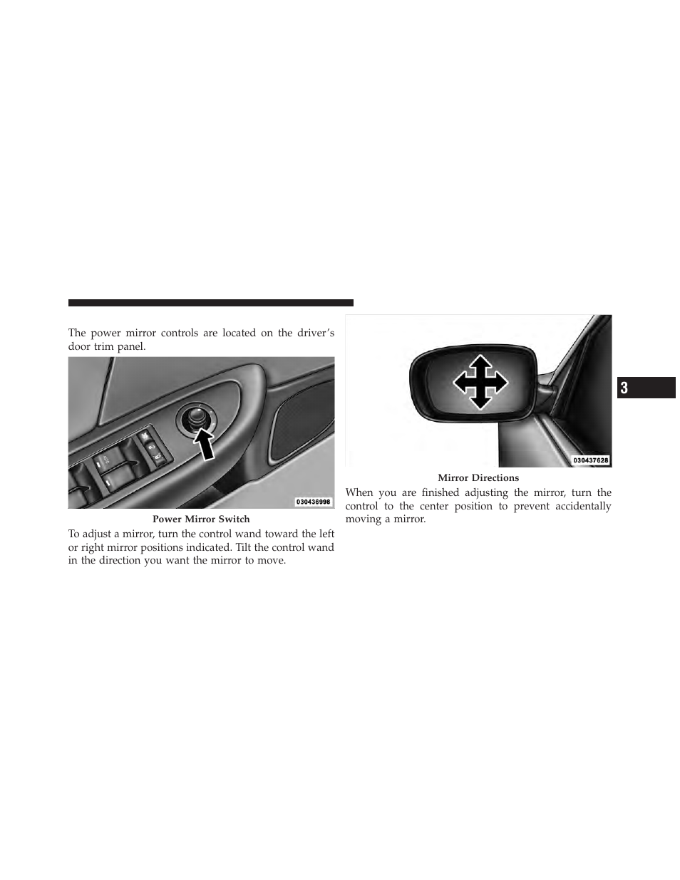 Power mirrors | Chrysler 2011 200 - Owner Manual User Manual | Page 97 / 490