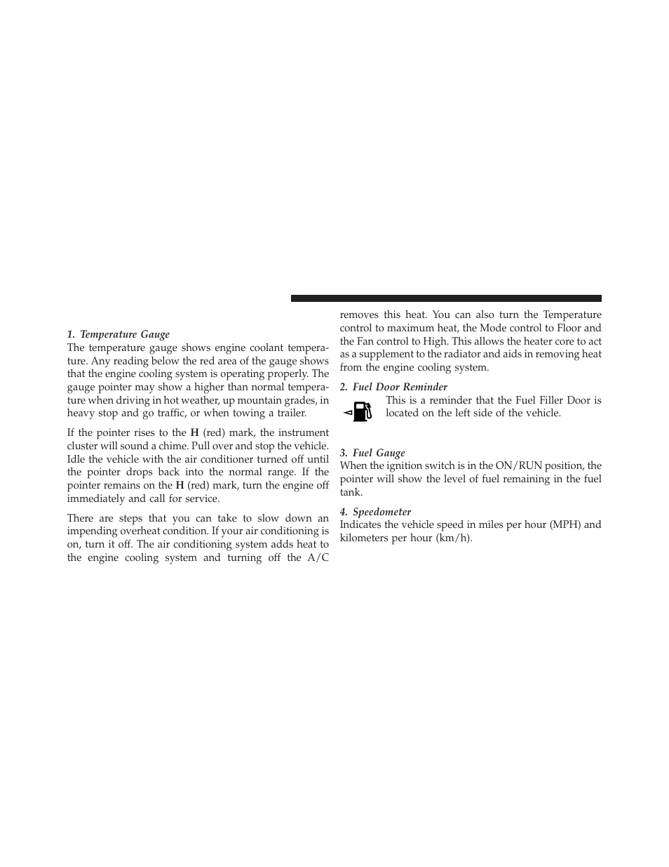 Instrument cluster descriptions | Chrysler 2011 200 Convertible - Owner Manual User Manual | Page 196 / 505