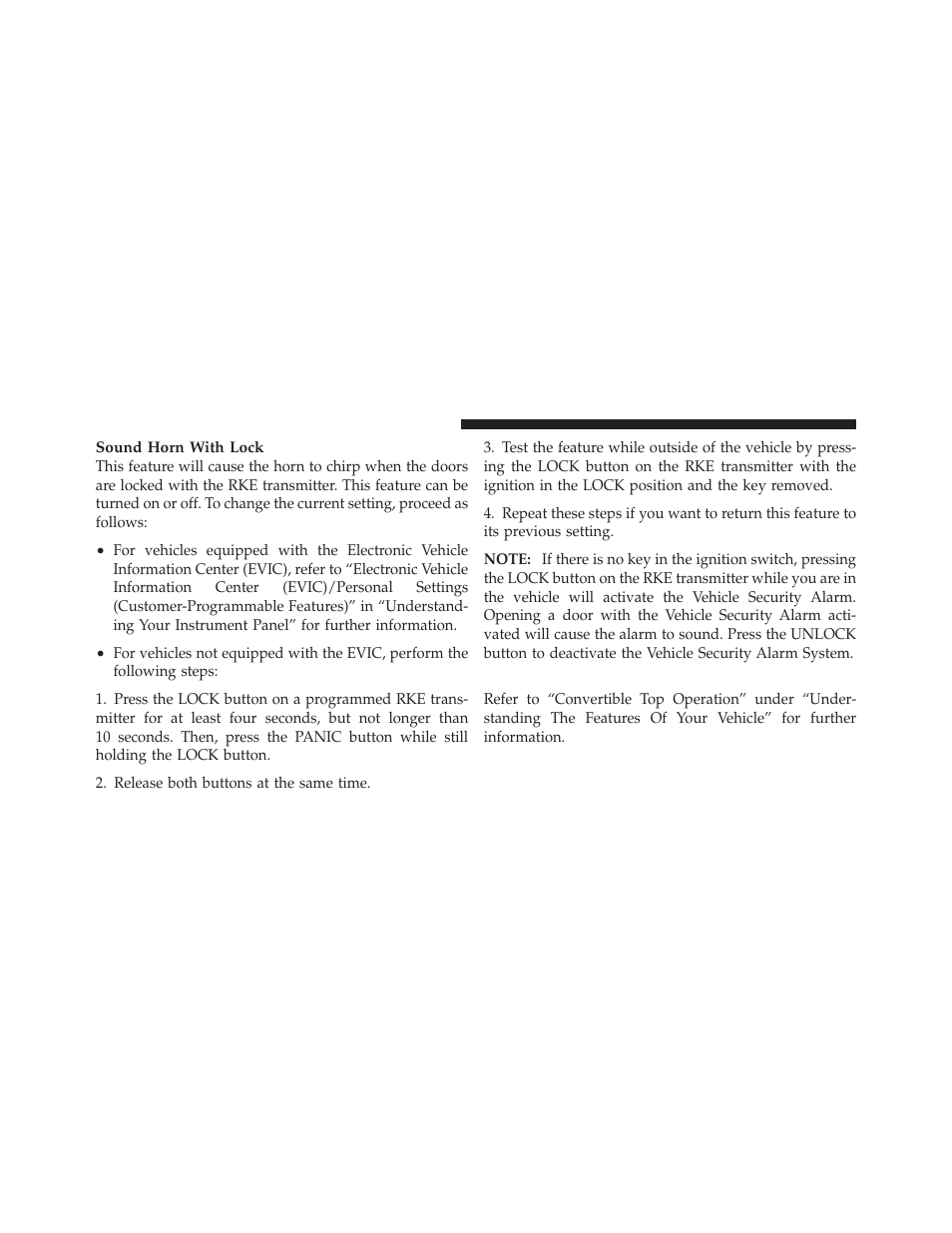 Convertible top operation button — if equipped, Convertible top operation button, If equipped | Chrysler 2011 200 Convertible - Owner Manual User Manual | Page 26 / 505