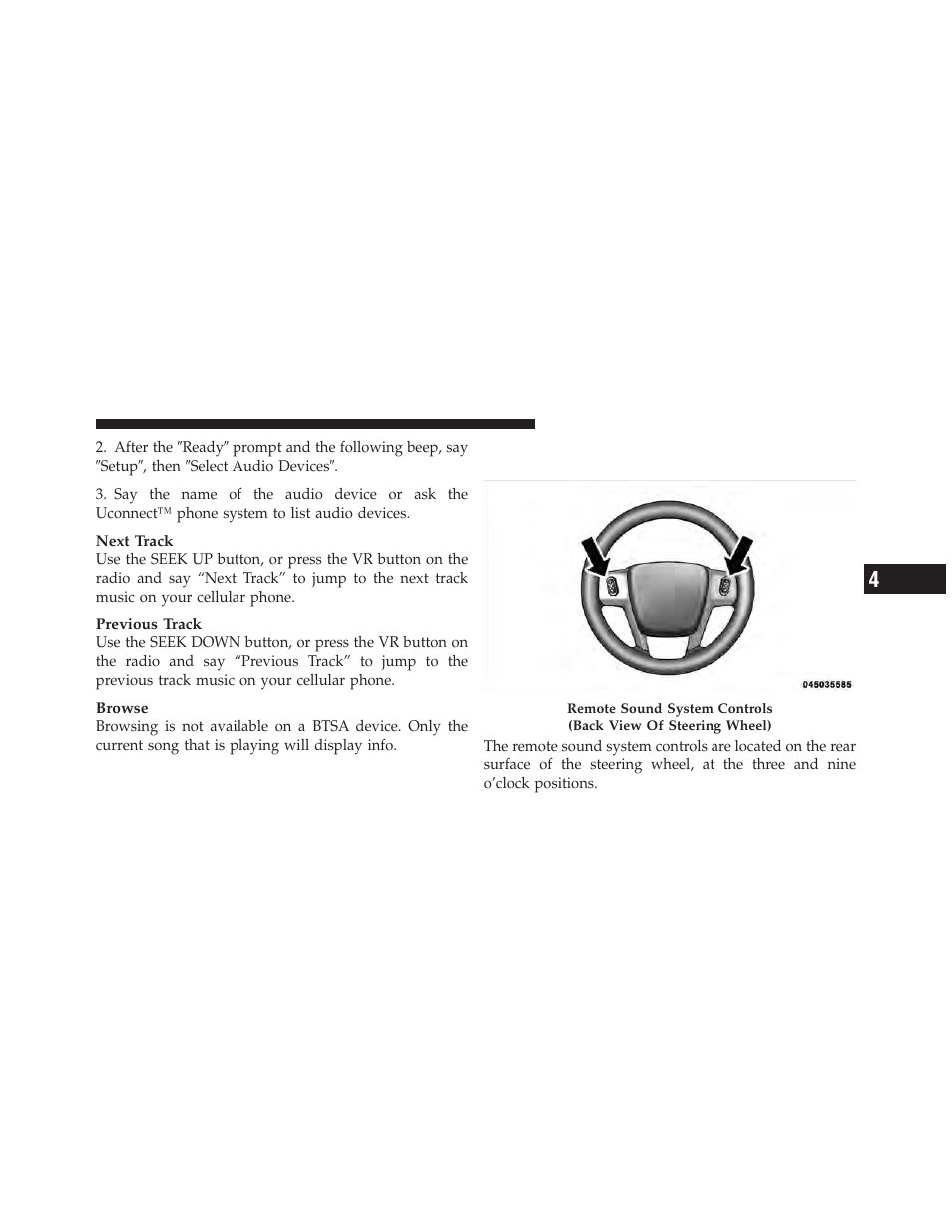 Steering wheel audio controls — if equipped, Steering wheel audio controls, If equipped | Chrysler 2011 200 Convertible - Owner Manual User Manual | Page 275 / 505