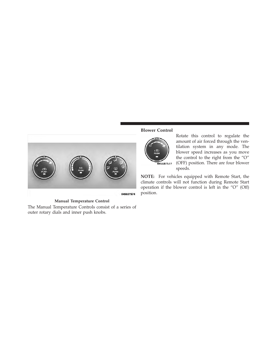 Manual heating and air conditioning | Chrysler 2011 200 Convertible - Owner Manual User Manual | Page 278 / 505