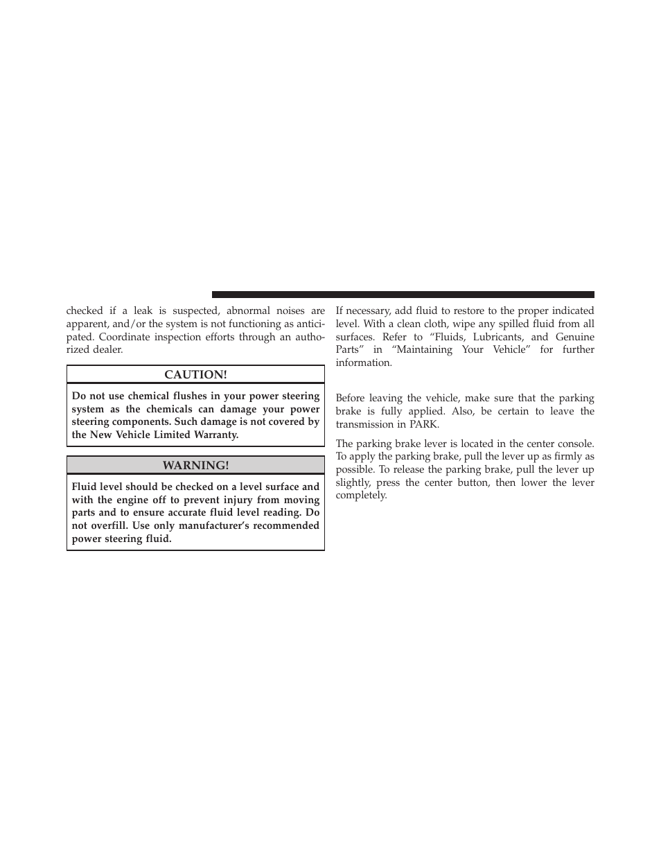 Parking brake | Chrysler 2011 200 Convertible - Owner Manual User Manual | Page 312 / 505