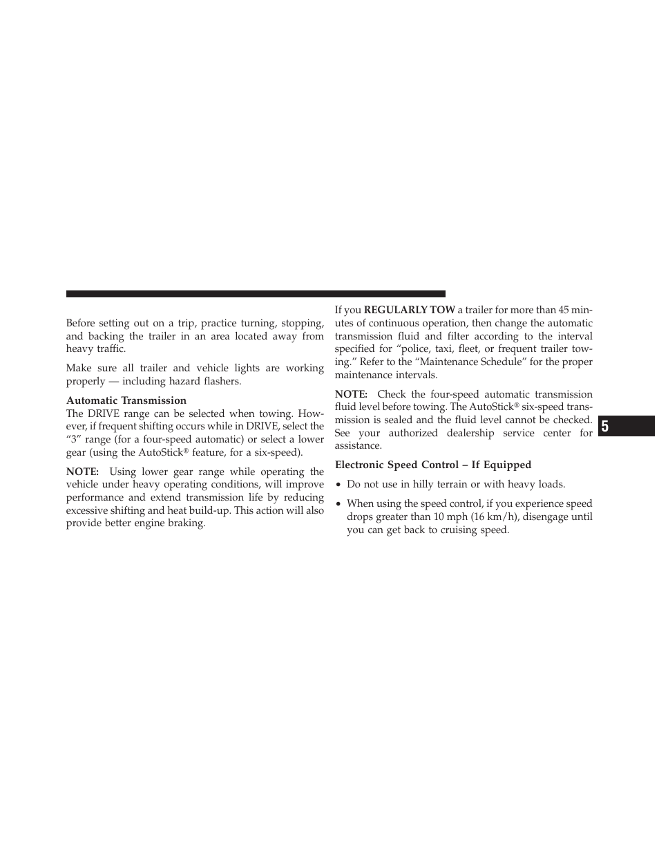 Towing tips | Chrysler 2011 200 Convertible - Owner Manual User Manual | Page 377 / 505