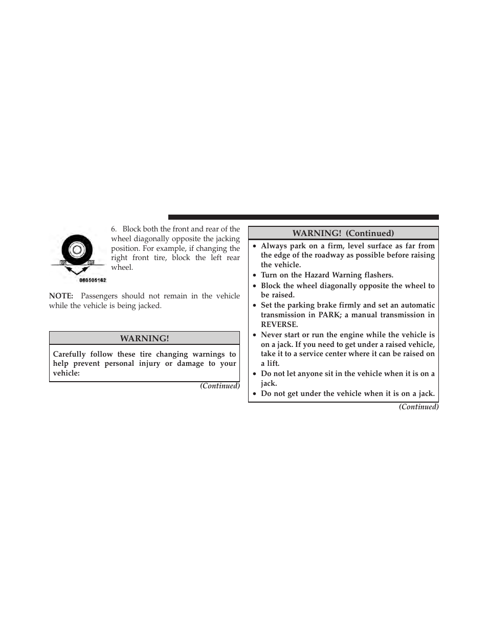 Jacking instructions | Chrysler 2011 200 Convertible - Owner Manual User Manual | Page 384 / 505