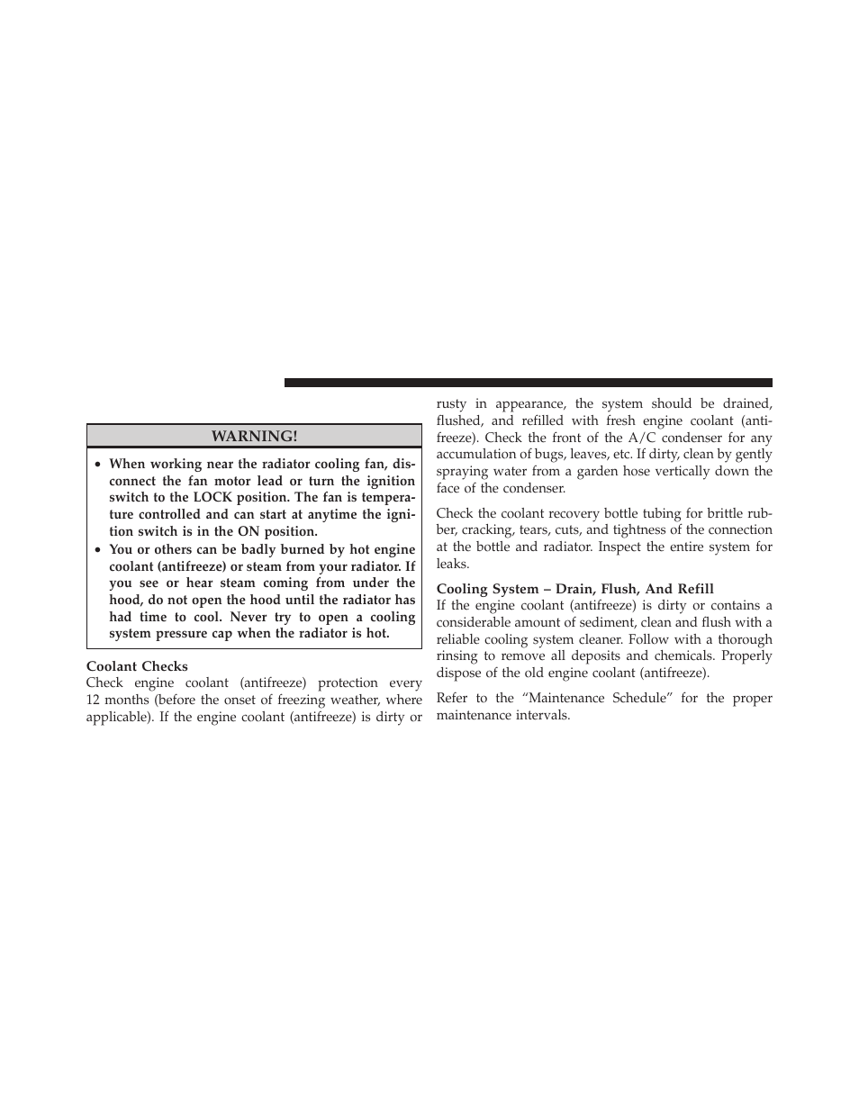 Cooling system | Chrysler 2011 200 Convertible - Owner Manual User Manual | Page 424 / 505
