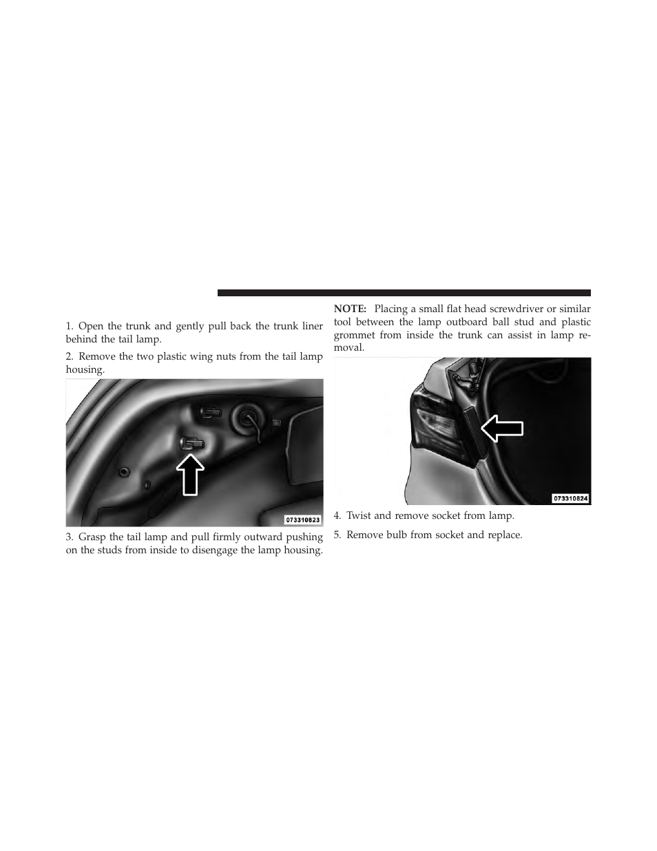 Backup lamps | Chrysler 2011 200 Convertible - Owner Manual User Manual | Page 452 / 505