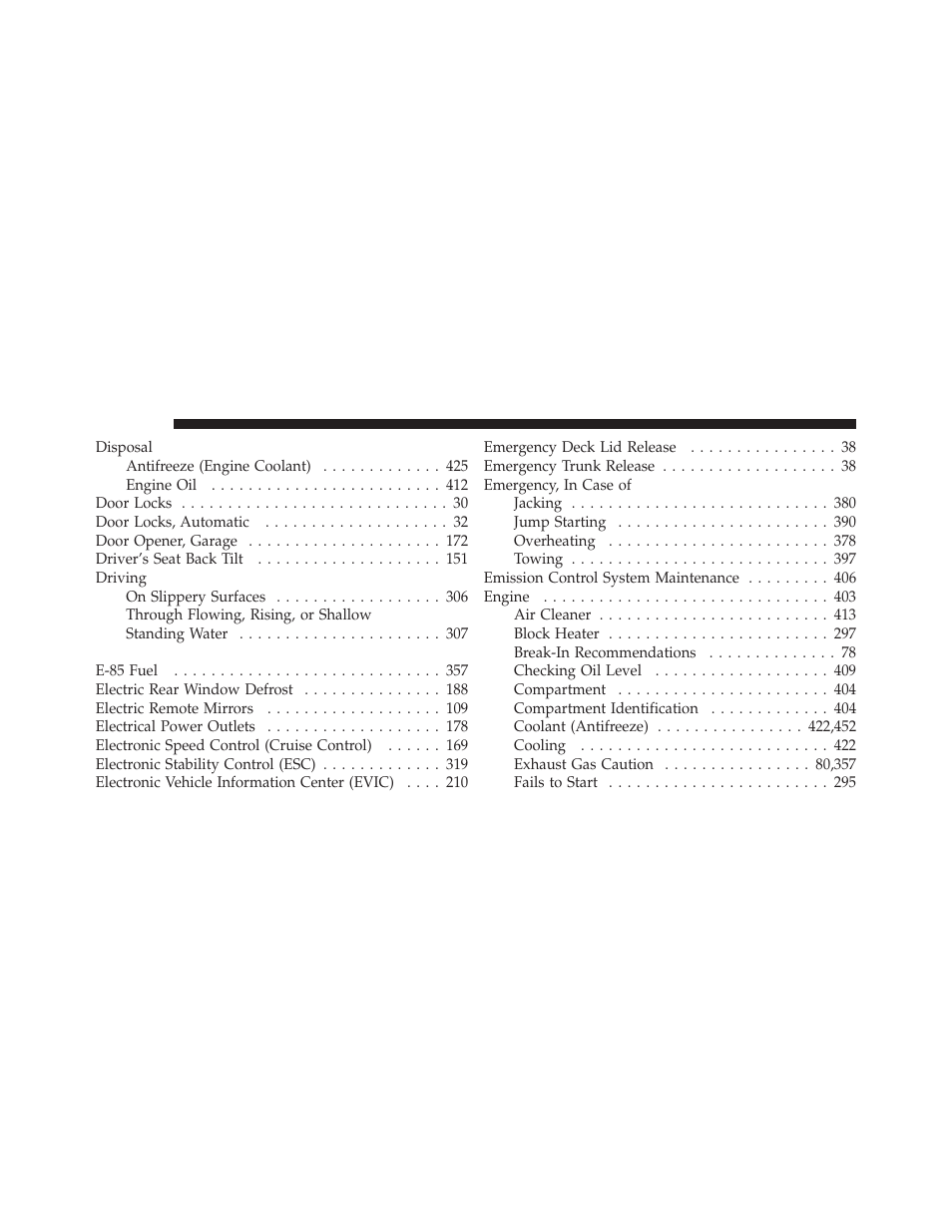 Chrysler 2011 200 Convertible - Owner Manual User Manual | Page 488 / 505