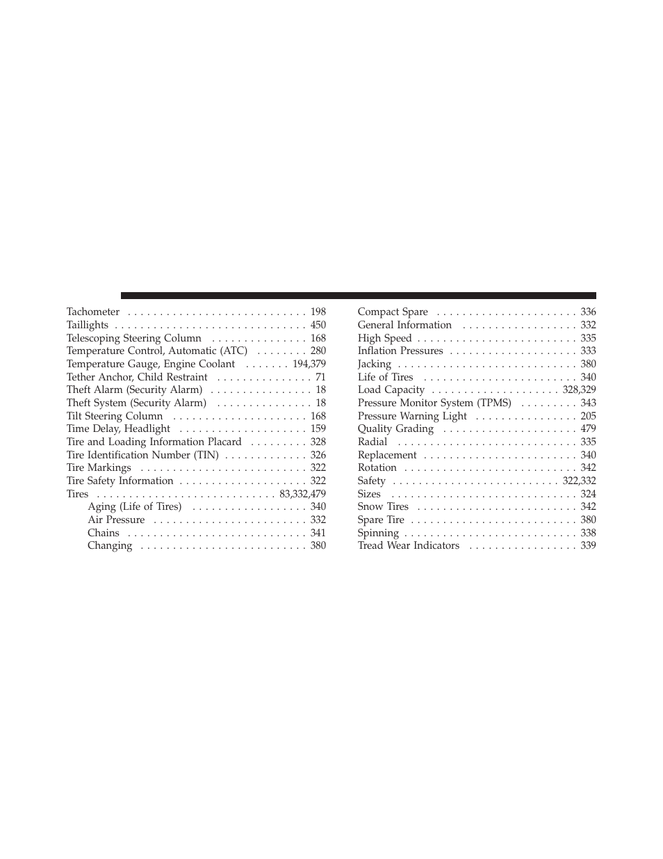 Chrysler 2011 200 Convertible - Owner Manual User Manual | Page 500 / 505